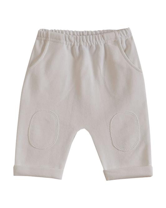 Pantalon coton bio écru
