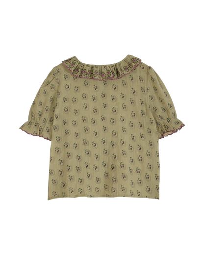 Blouse voile de coton créponné dominotier