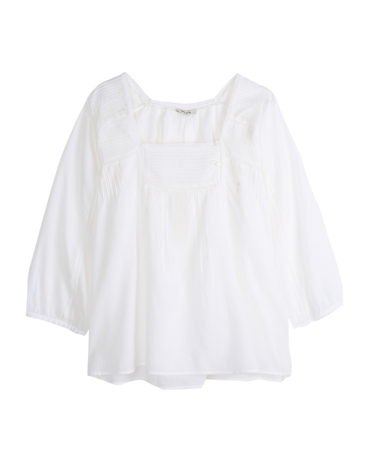 Blouse vintage écru