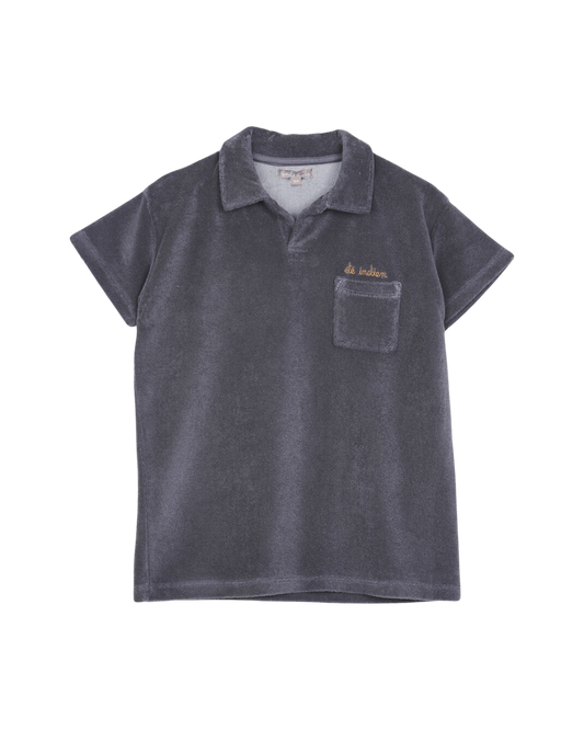 Polo manches courtes charbon