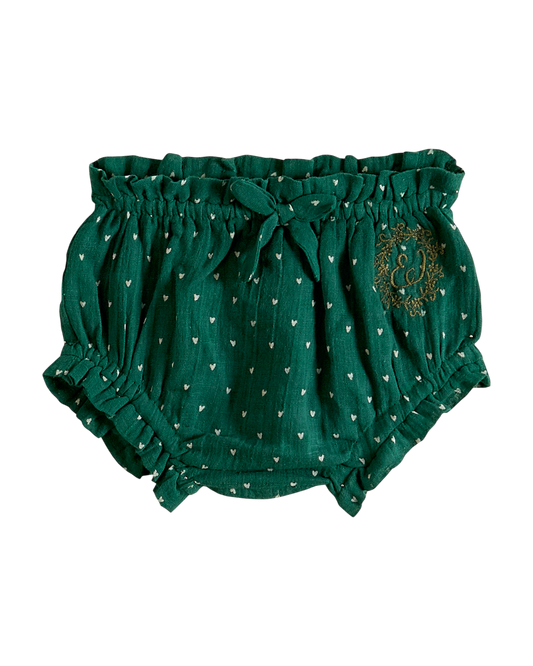 Bloomer crépon de coton vert