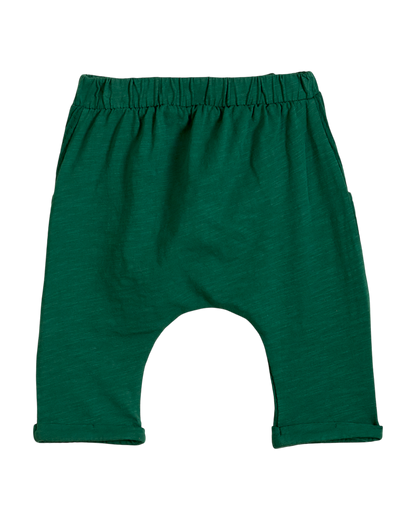 Sarouel gaze de coton double face vert