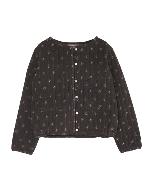 Veste femme matelassée jonquille