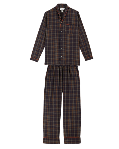 Pyjama femme carreaux gavin bitume
