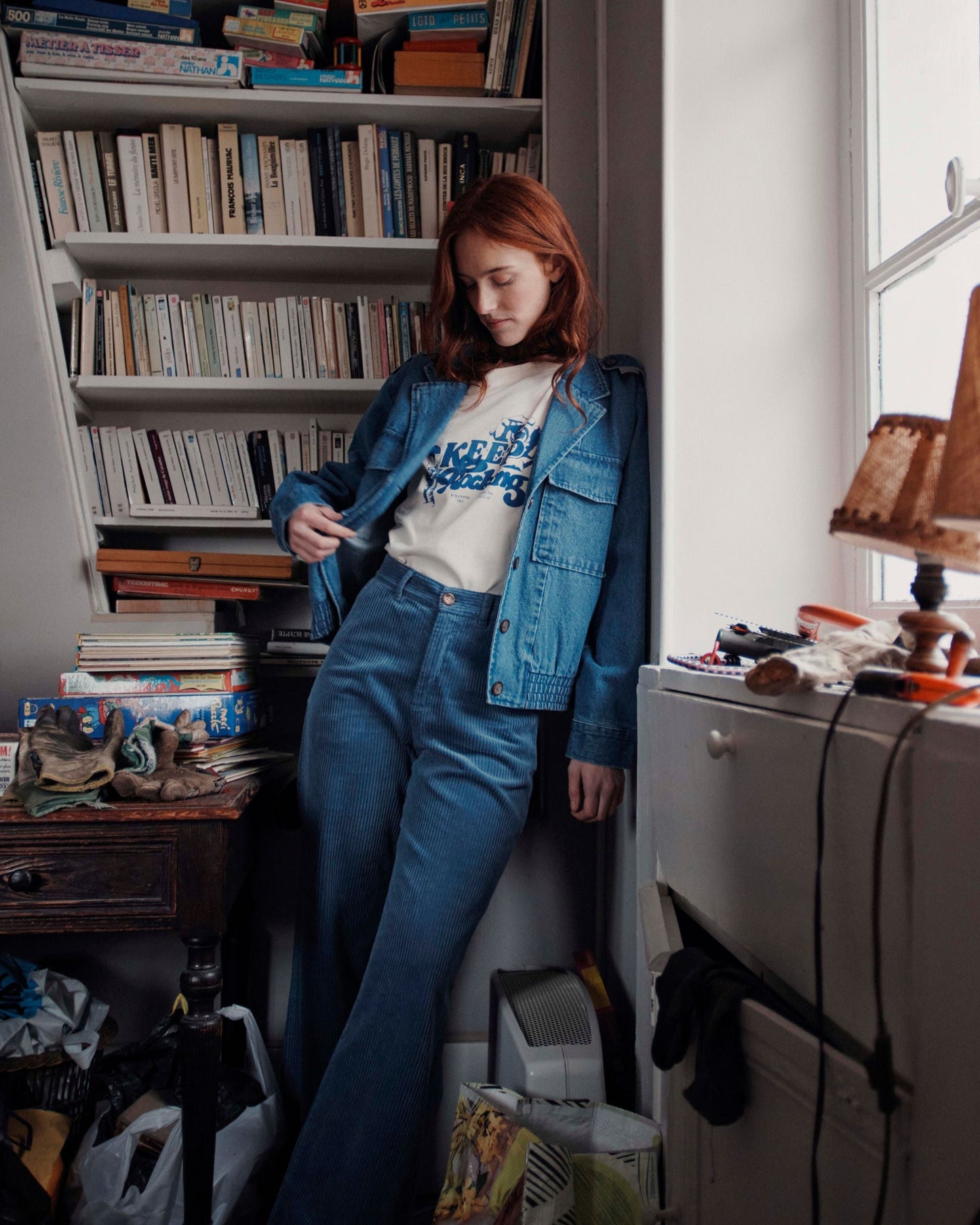 Blouson denim bleu
