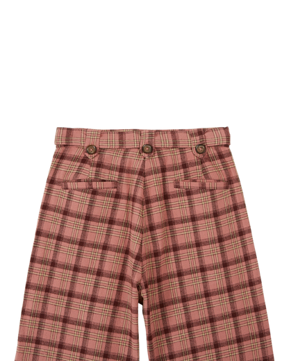 Pantalon carreaux blush