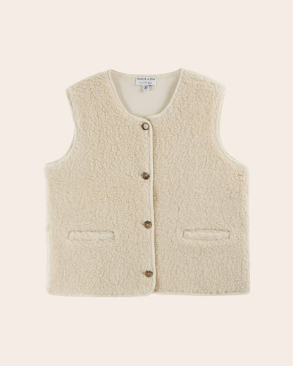 Veste sans manches - Sherpa écru
