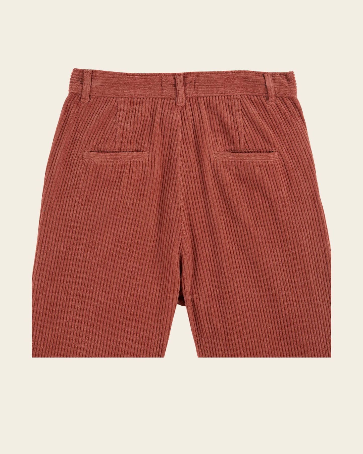 Pantalon - Velours cotelé brique