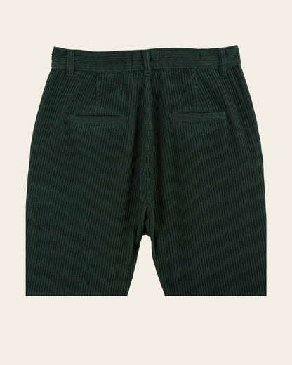 Pantalon - Velours cotelé vert forêt