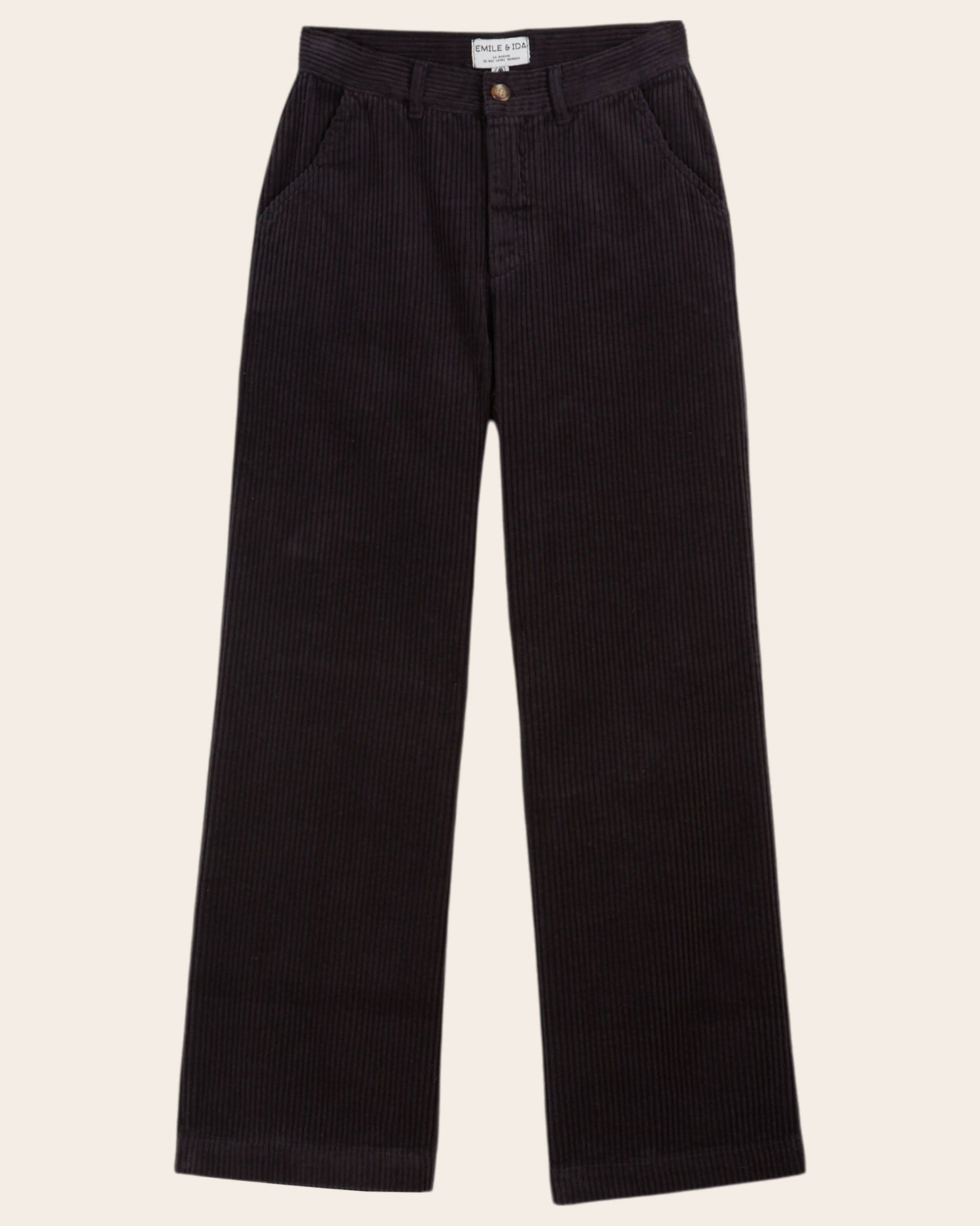 Pantalon - Velours cotelé noir