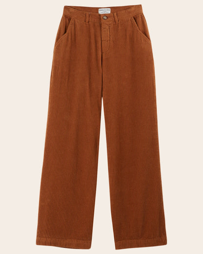 Pantalon - Velours cotelé caramel