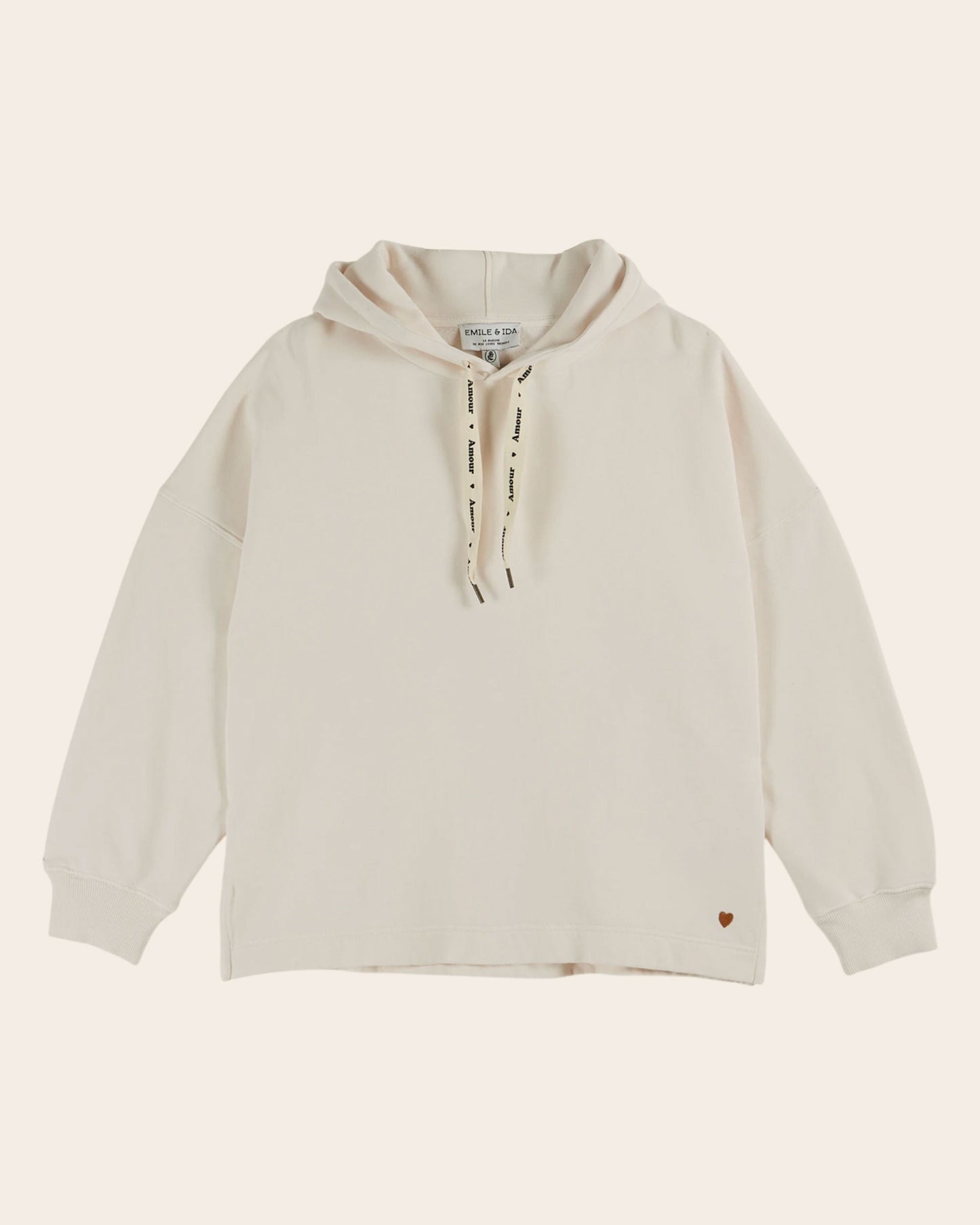 Sweat à capuche - Coton bio écru