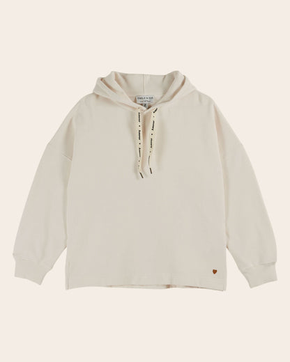 Sweat à capuche - Coton bio écru