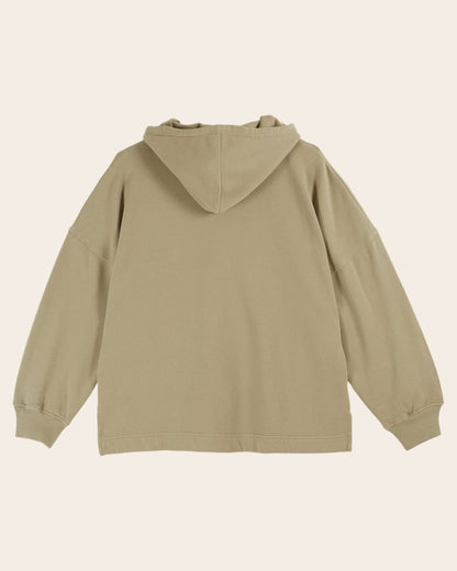 Sweat à capuche - Coton bio kaki