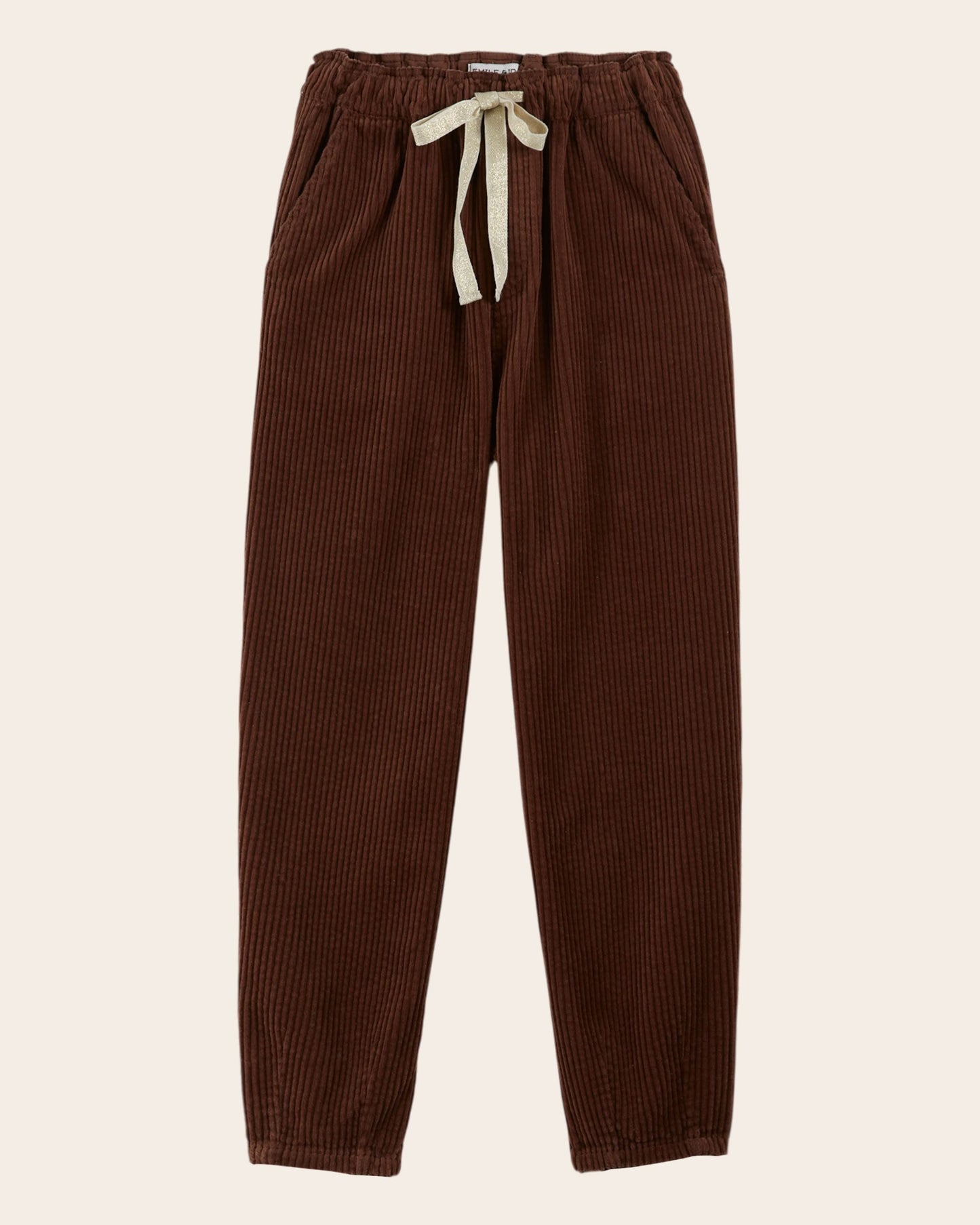 Pantalon - Velours cotelé châtaigne
