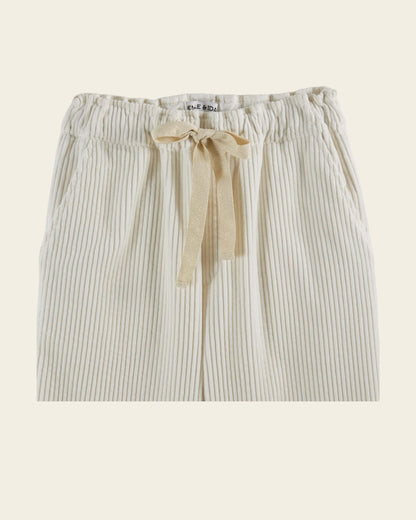 Pantalon - Velours cotelé écru