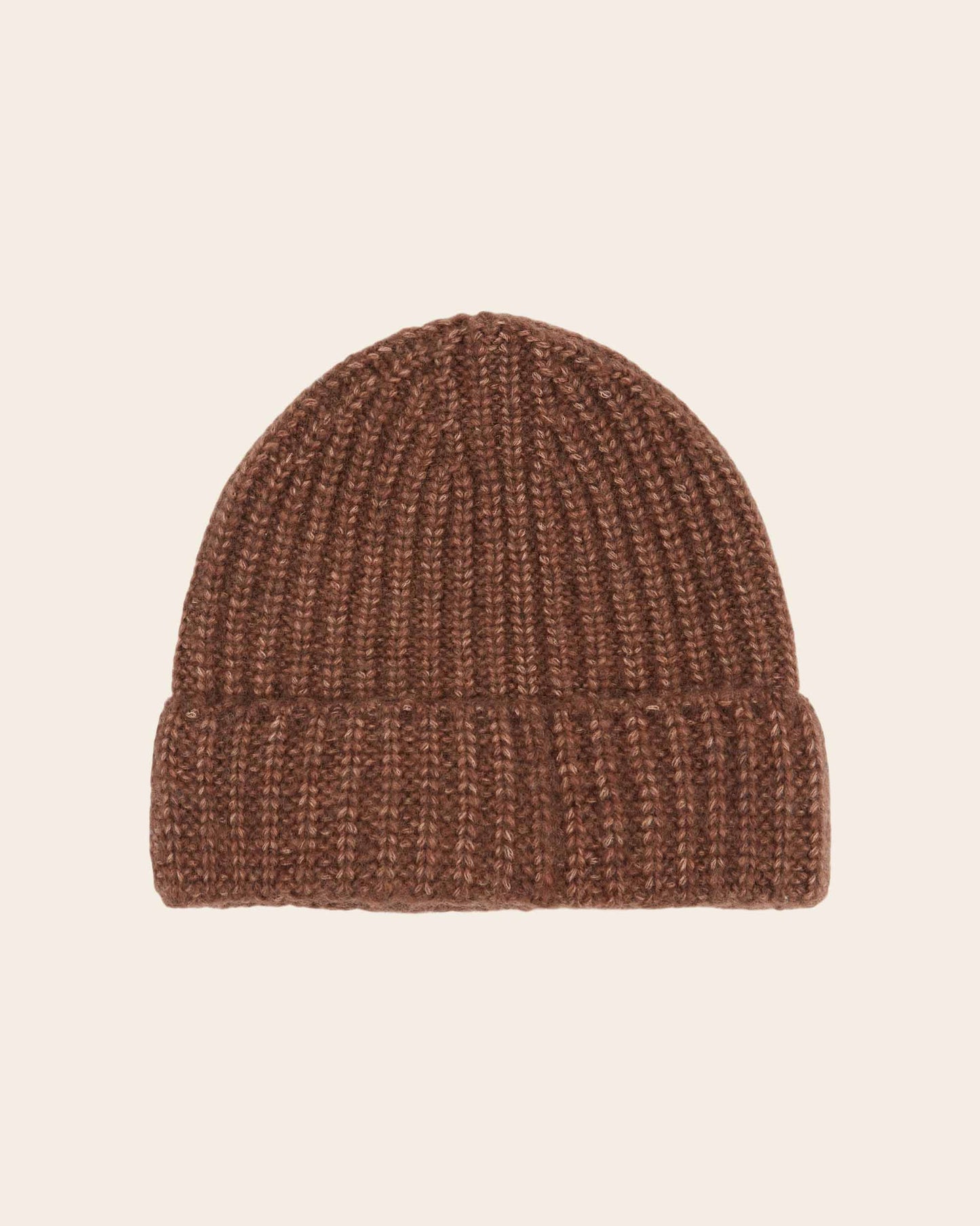 Bonnet - Laine mérinos marron