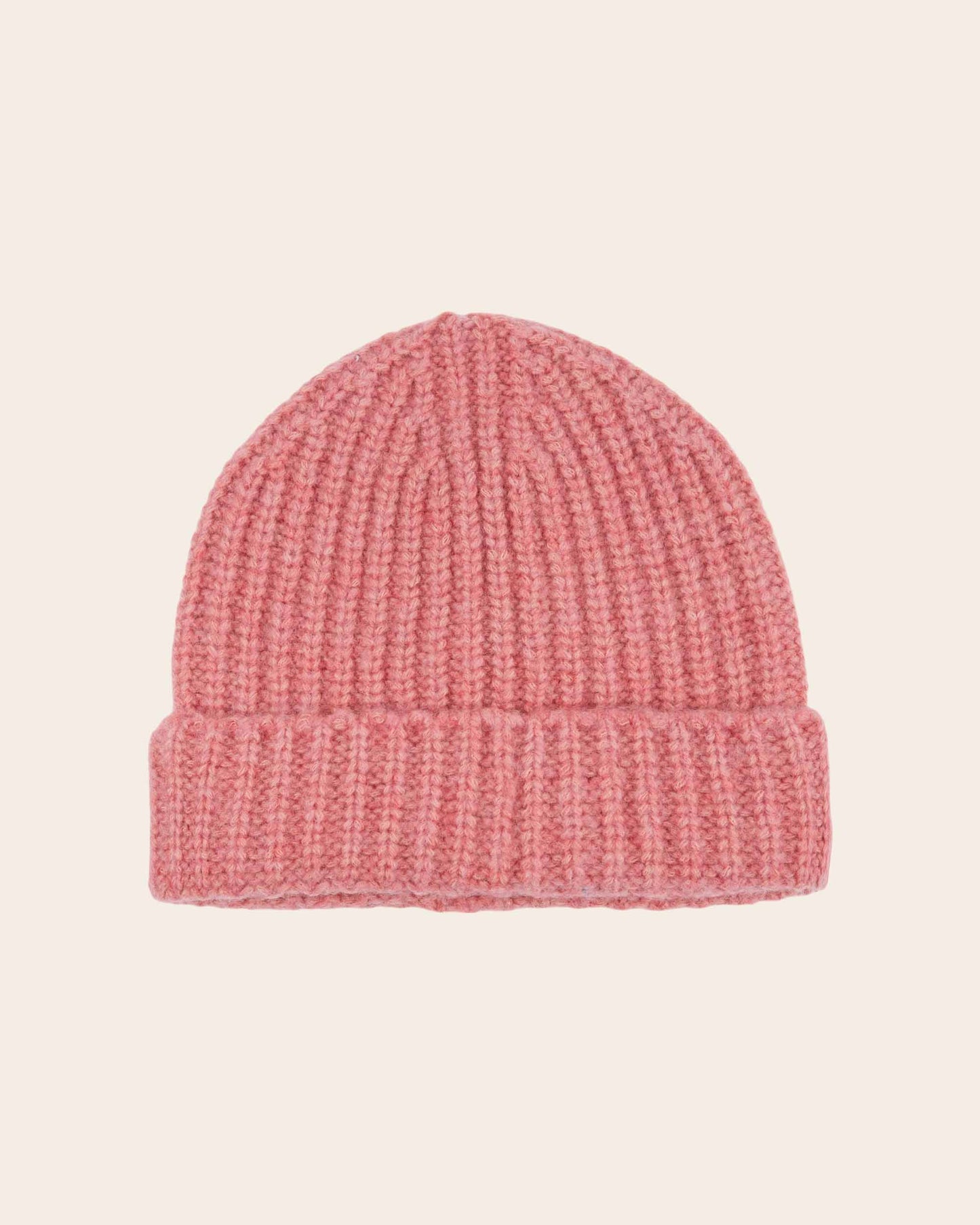 Bonnet - Laine mérinos rose