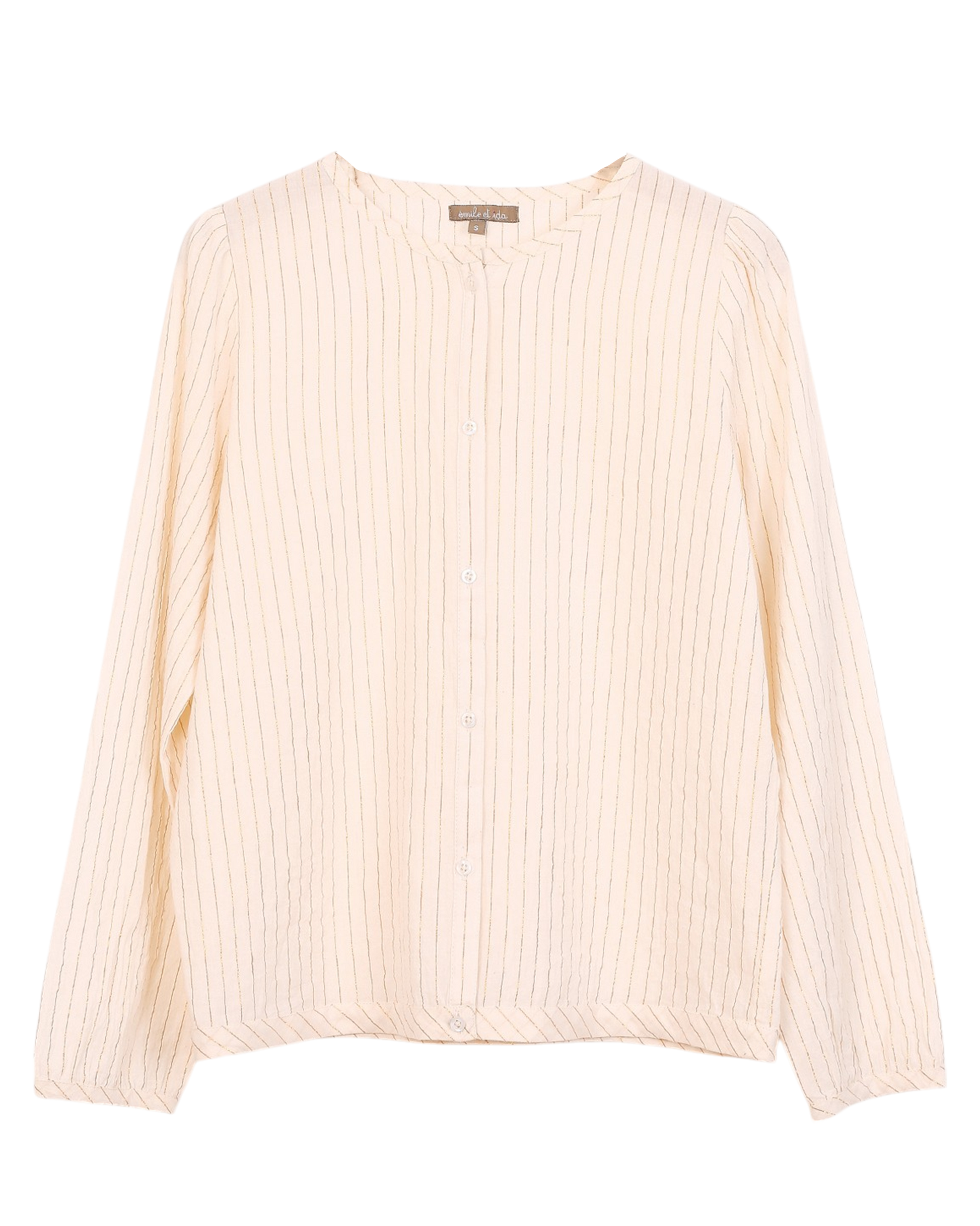 Blouse rayures lurex
