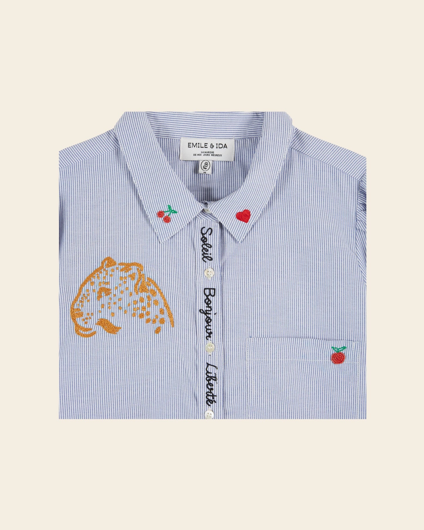Chemise - 15 ans rayures bleues