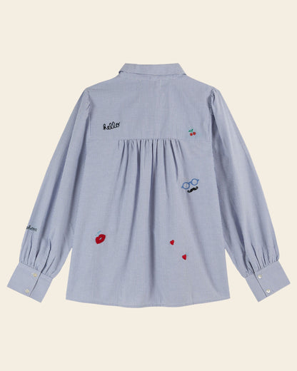 Chemise - 15 ans rayures bleues