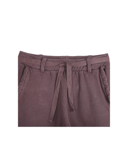 Pantalon en coton bio prune