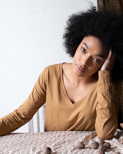 T-shirt en coton bio macchiato
