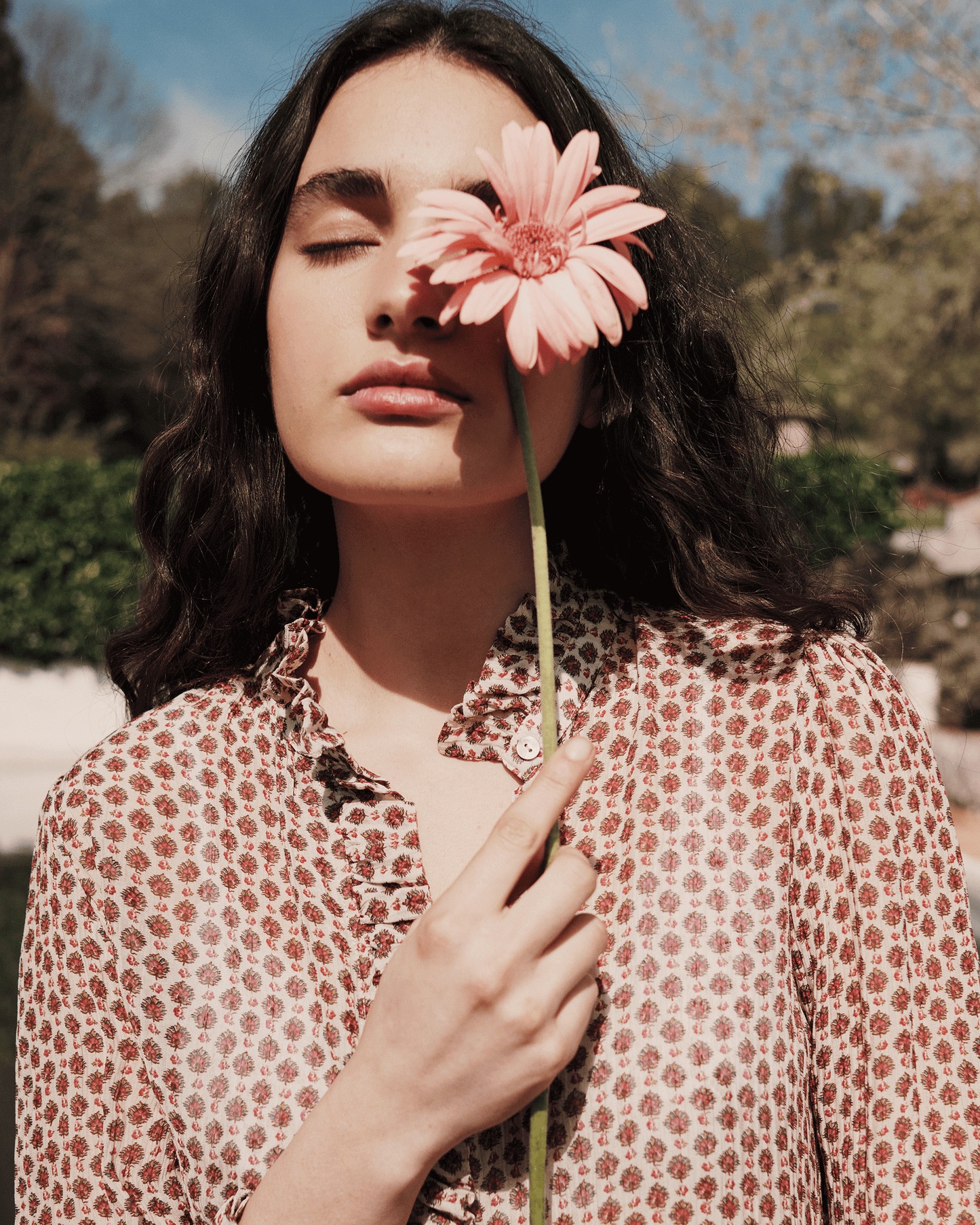 Blouse viscose et soie plume