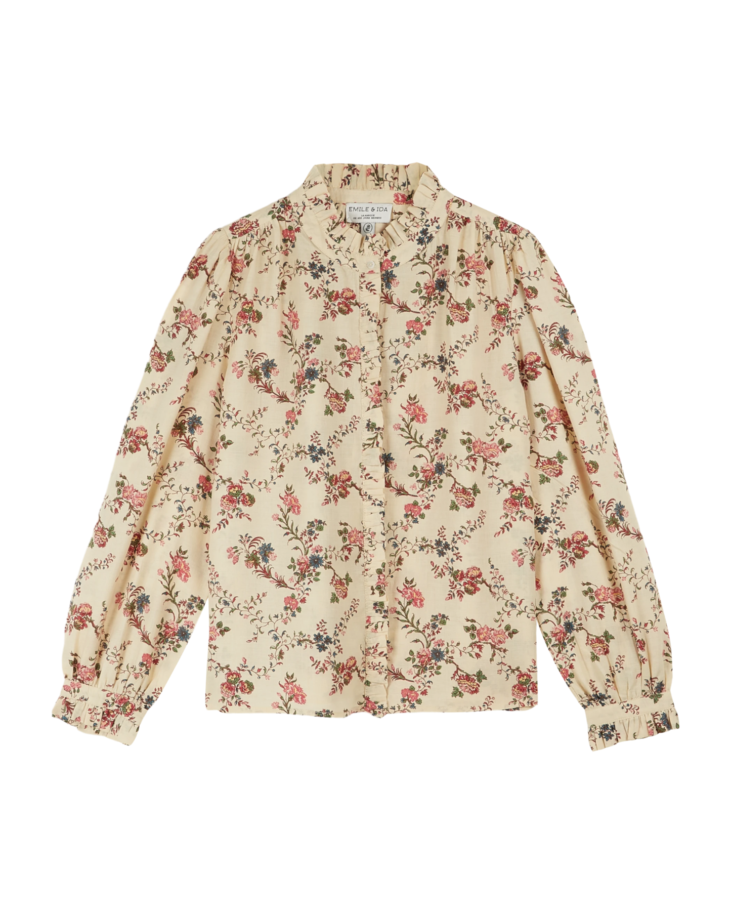 Blouse orchid écru