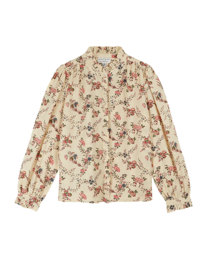 Blouse orchid écru