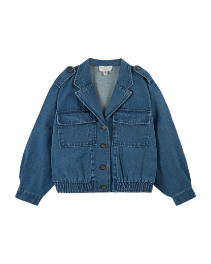Blouson denim bleu