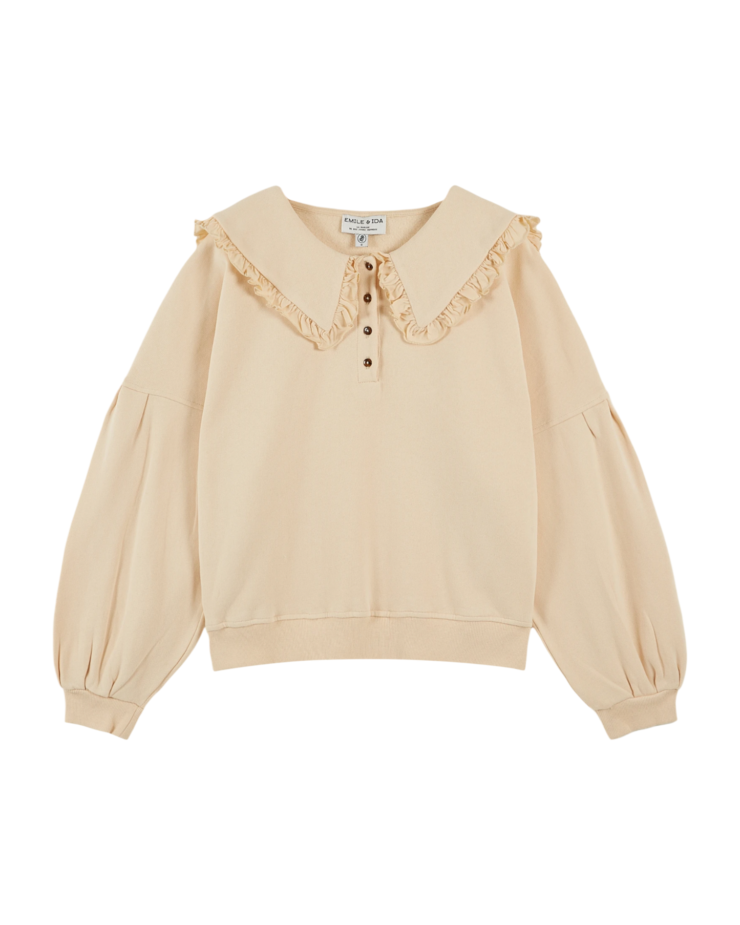 Sweat coton bio brioche