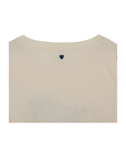 T-shirt Keep Rocking coton bio écru