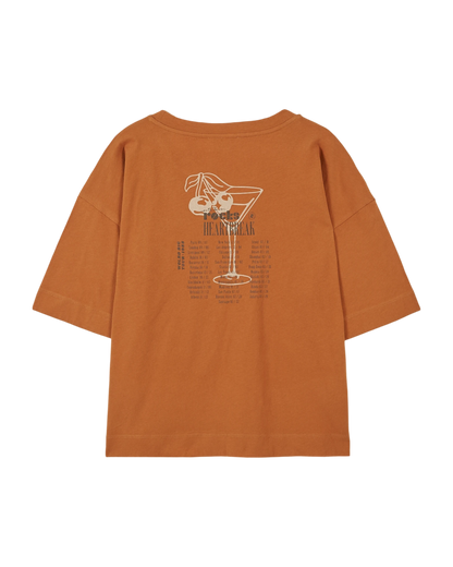 T-shirt On the Rocks coton bio orange brun