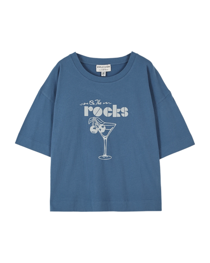 T-shirt On the Rocks coton bio bleu