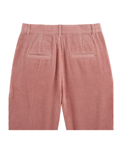 Pantalon wide velours blush