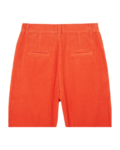 Pantalon wide velours orange