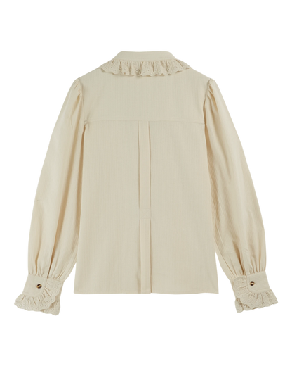 Chemise vintage crème