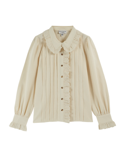 Chemise vintage crème