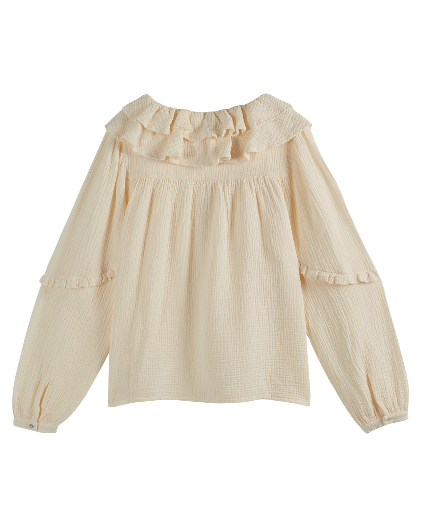 Blouse gaze de coton écru