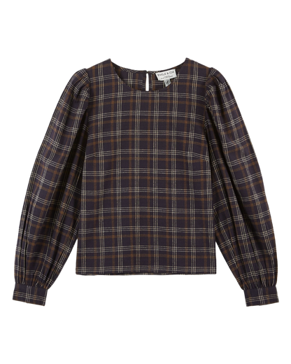 Blouse carreaux gavin bitume