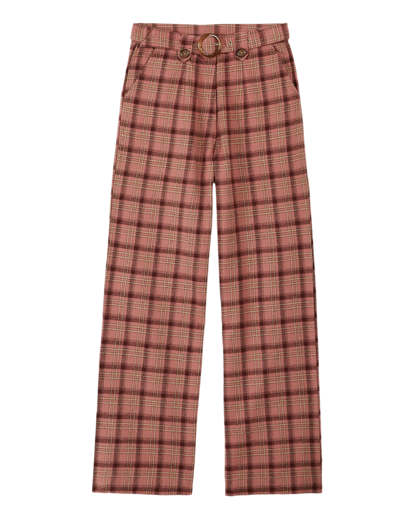 Pantalon carreaux blush