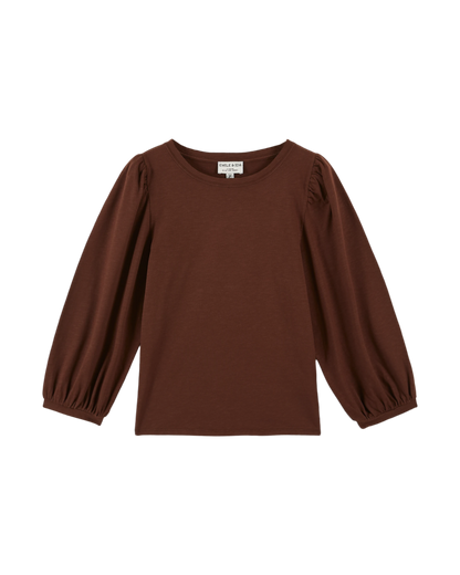 T-shirt manches ballons coton bio cacao