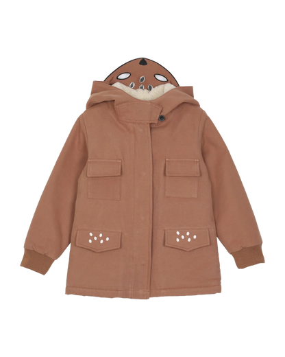 Parka biche caramel