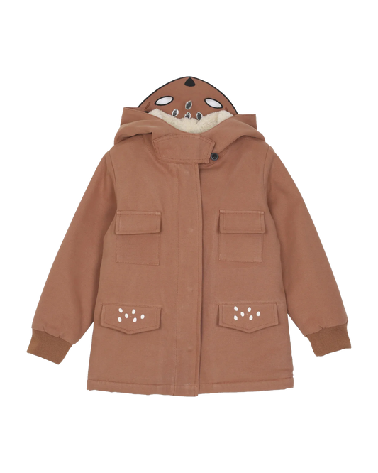 Parka biche caramel