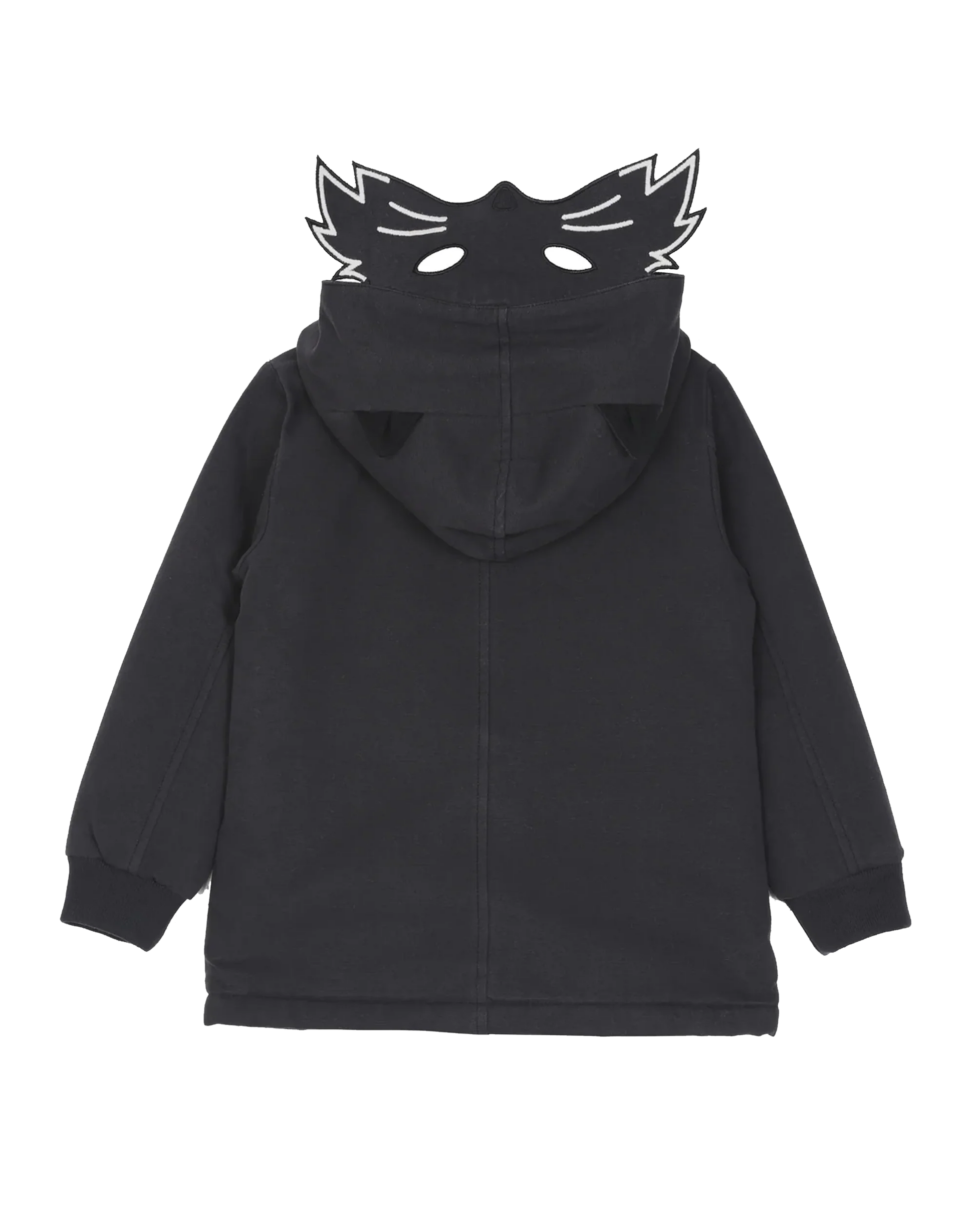 Parka loup bitume