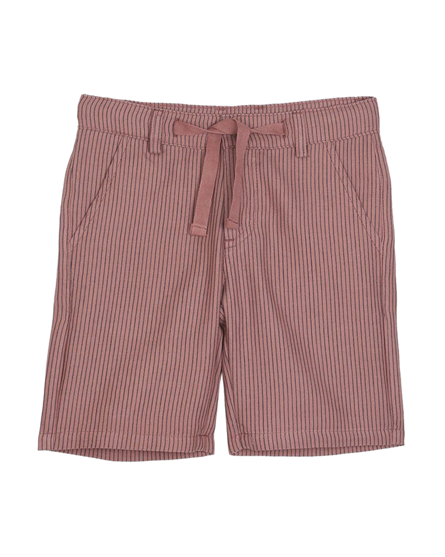 bermuda rayures noires rose foncé