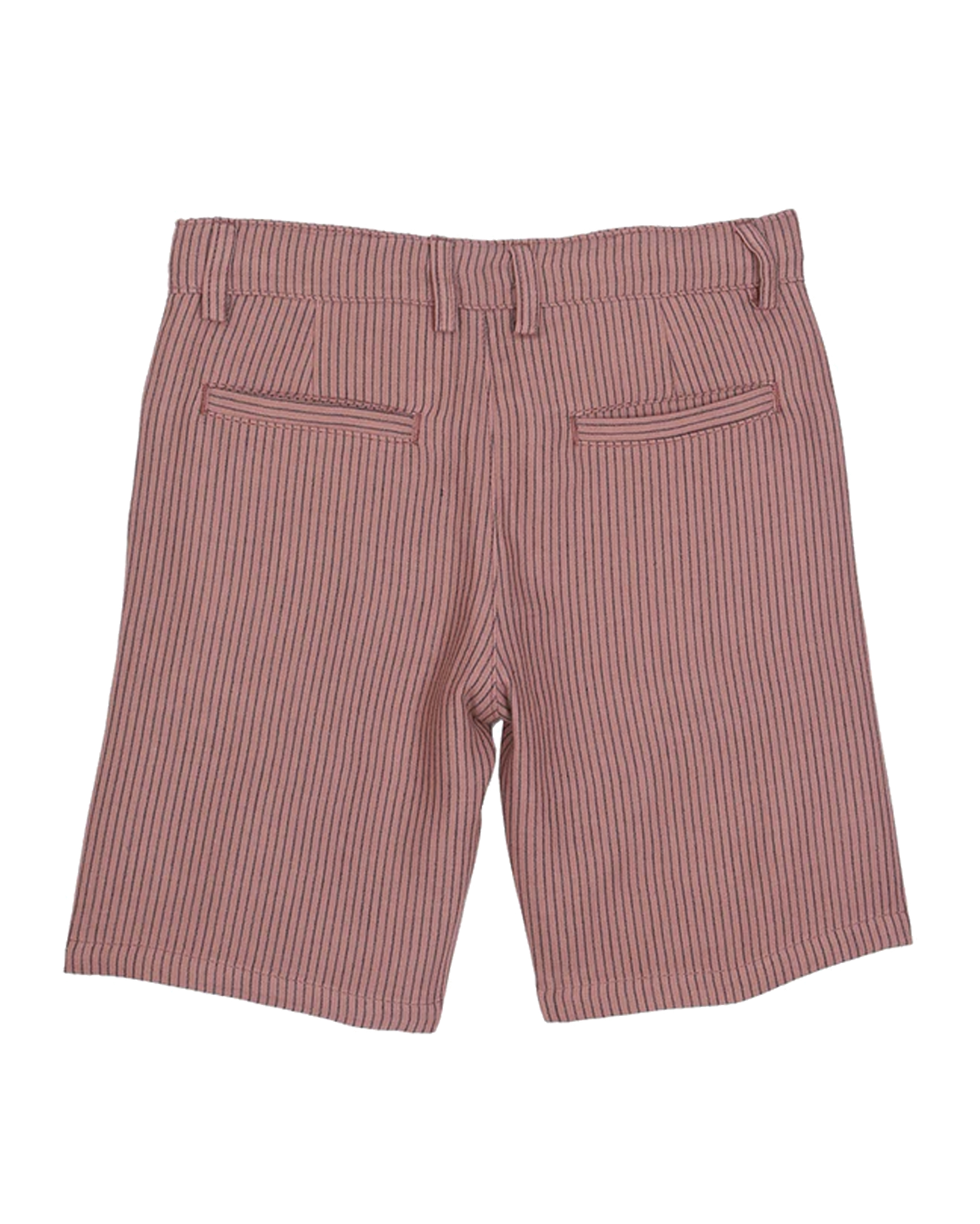 bermuda rayures noires rose foncé