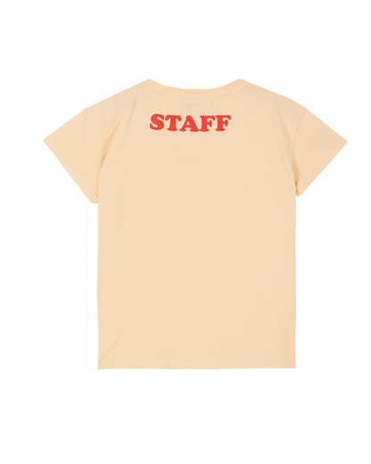 Tee-shirt coton bio orange Arrête ton cinéma