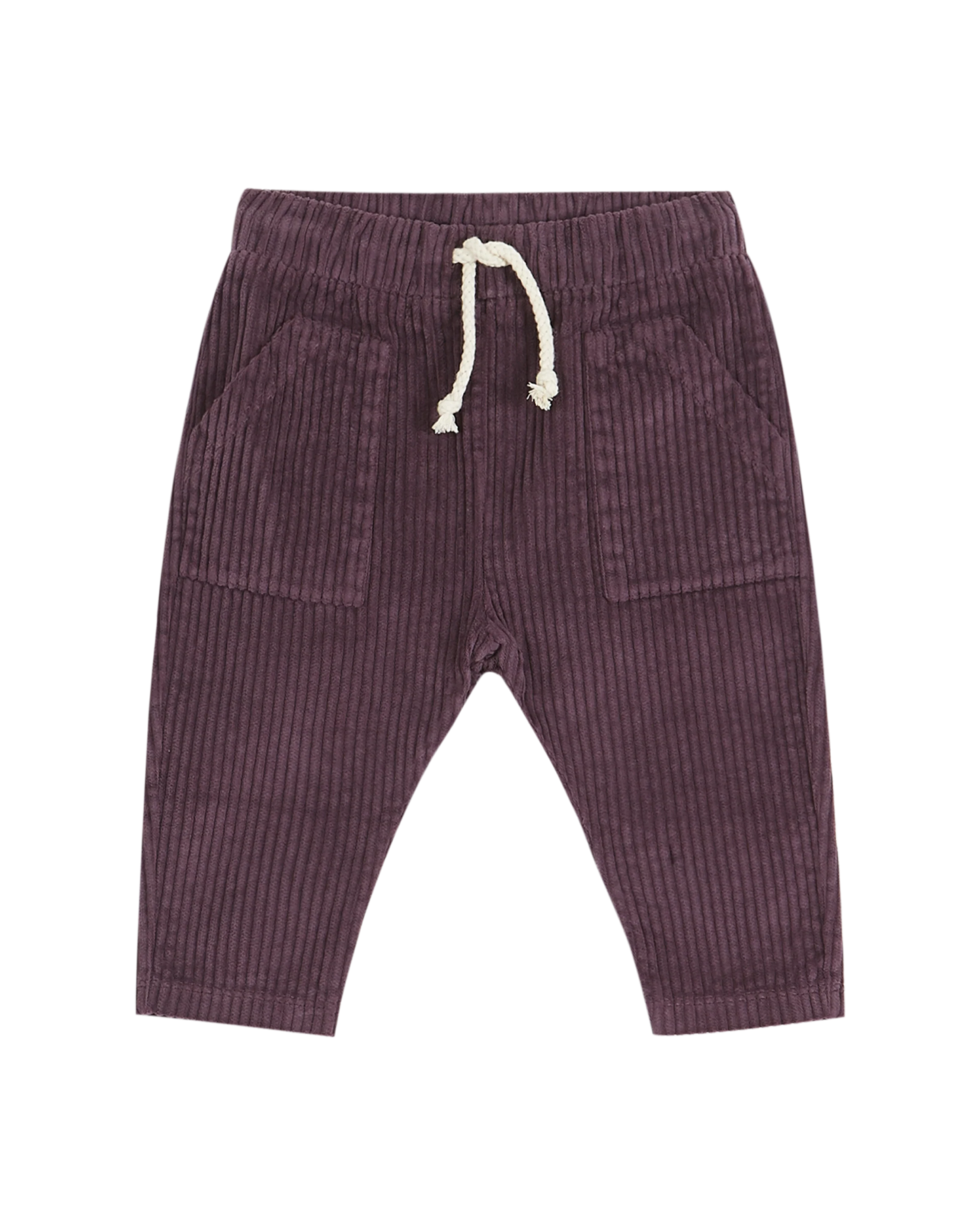 Pantalon velours aubergine